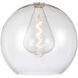 Ballston Athens 3 Light 15.75 inch Satin Gold Statement Pendant Ceiling Light in Incandescent, Clear